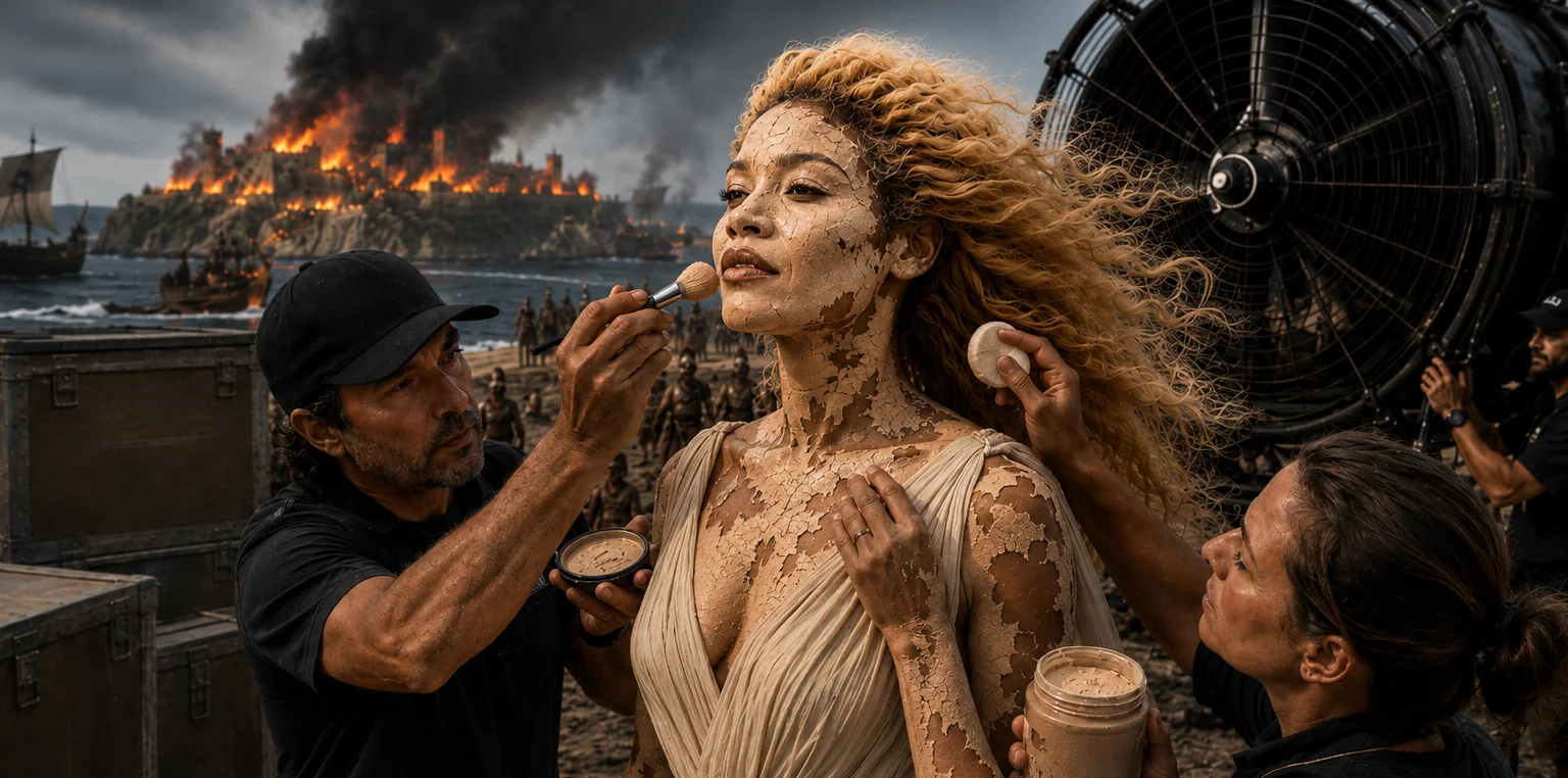 Nolan’s ‘The Odyssey’ Crew Airlifts 47 Tons of Pancake Makeup to Make Lupita Nyong’o “Historically Accurate” as Helen of Troy