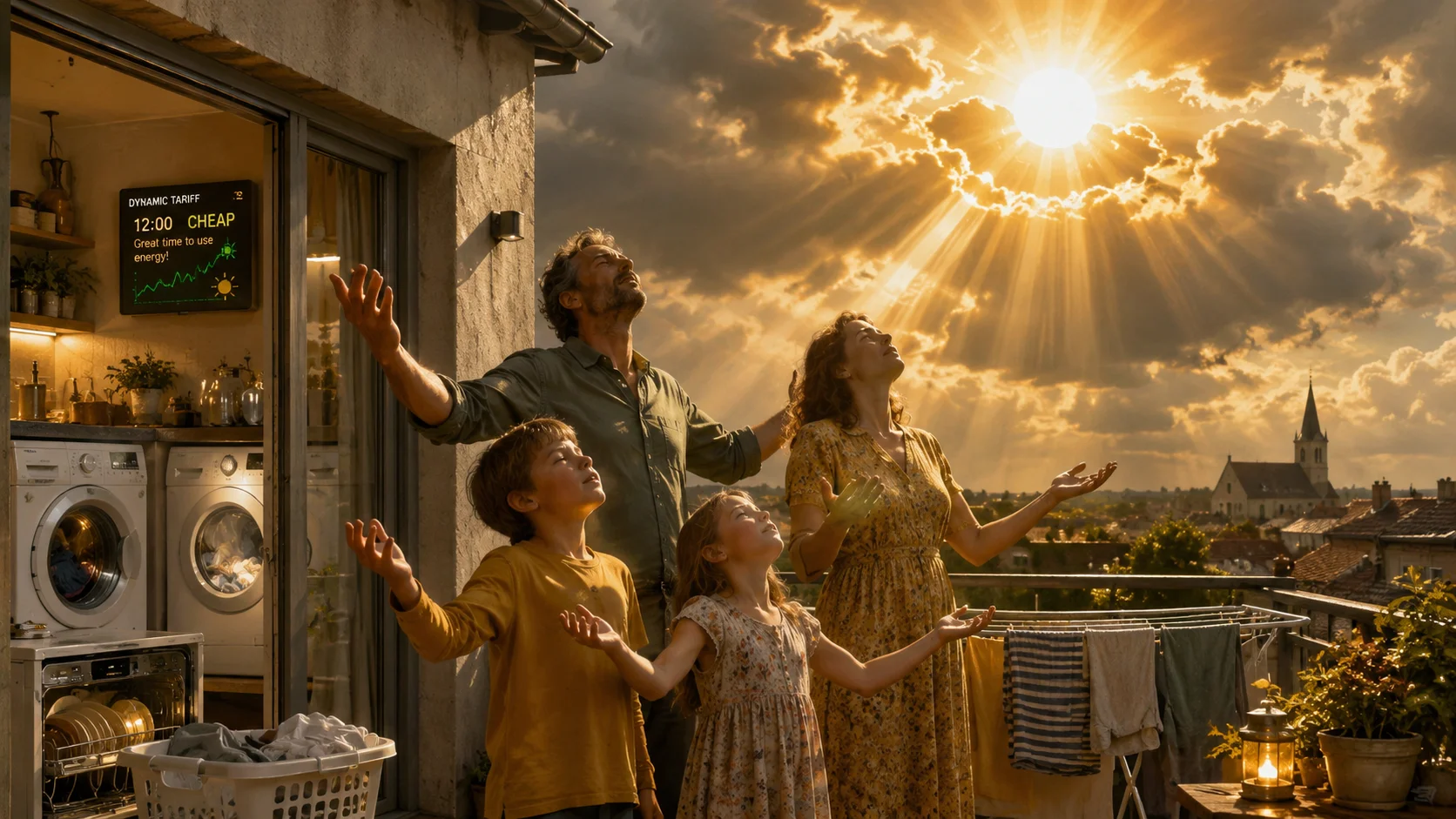 European Households Celebrate Germany’s Energy Transition by Doing Laundry at Noon. Workdays.