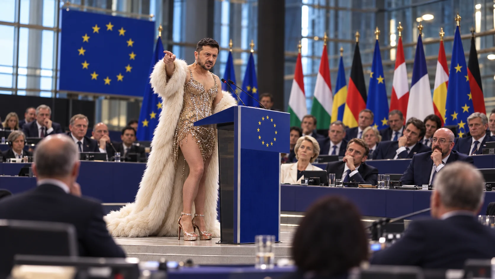 Europe’s Best Friend, Most Distinguished Democrat Zelensky Returns to His Comedy Roots