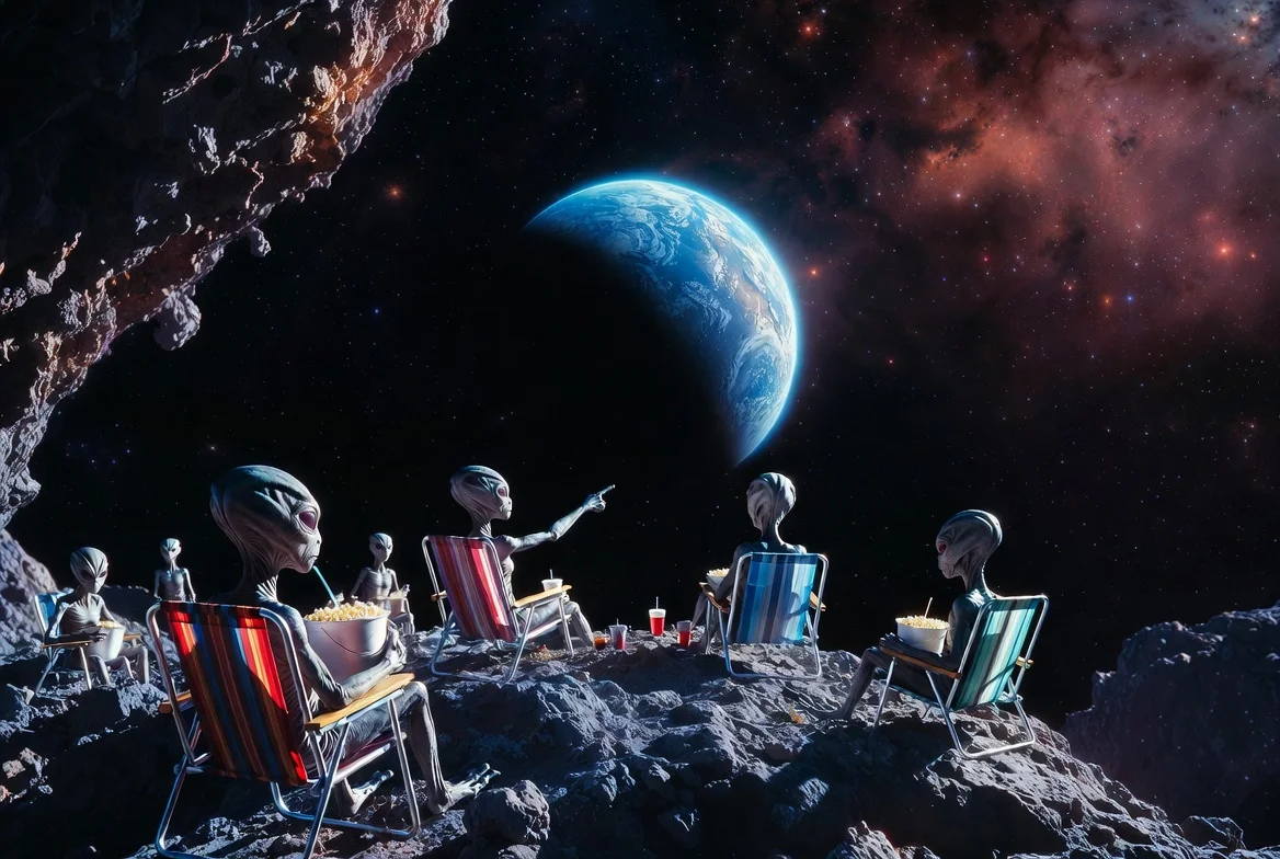 SPACE | Aliens Abruptly U-Turn Toward Earth After Realizing Strait of Hormuz Blockade Is Peak Entertainment