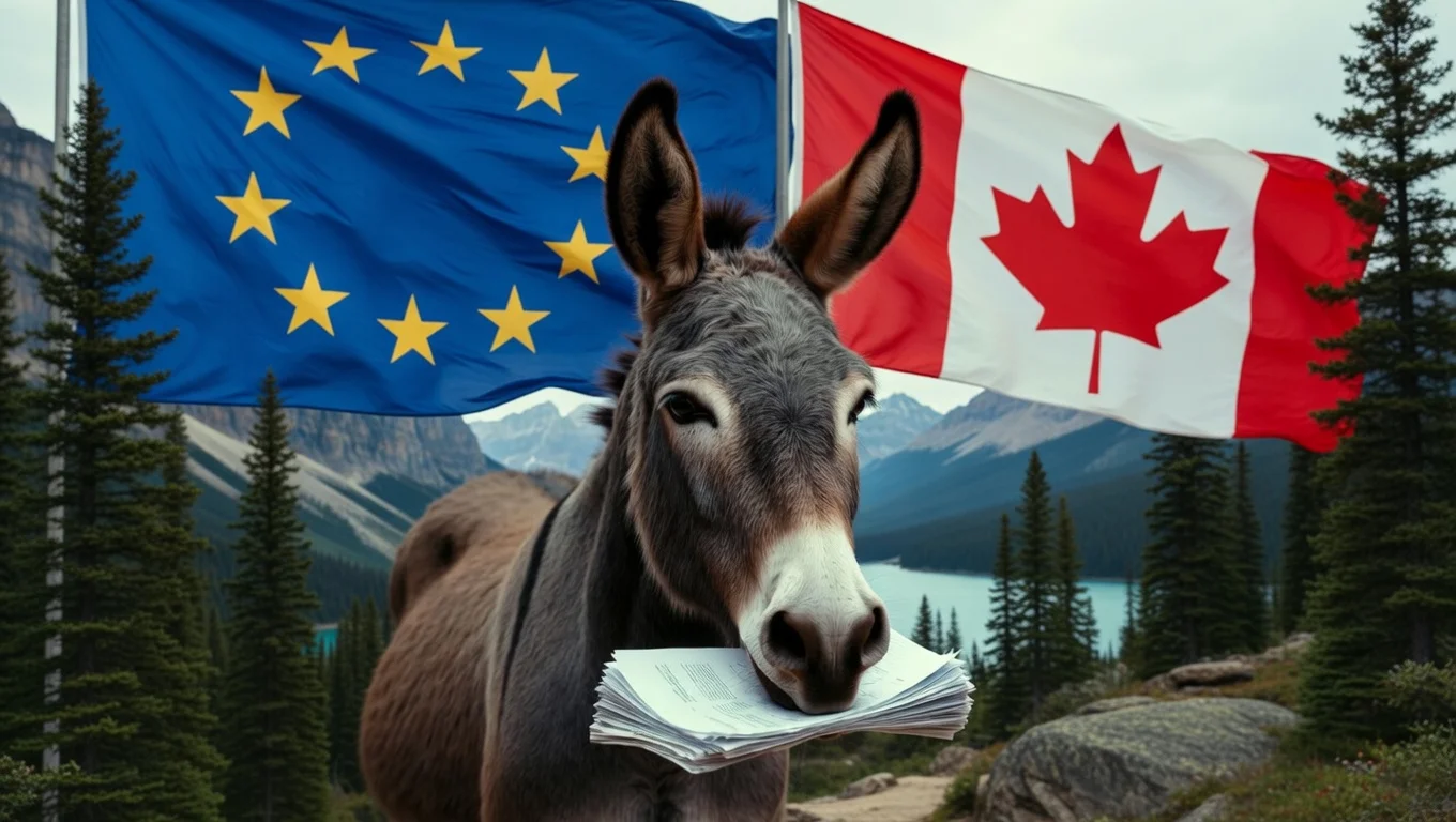Kanada-EU-Fusion soll „EU-CAN“ heißen – Nationaltier wird durch gehorsameren Esel ersetzt